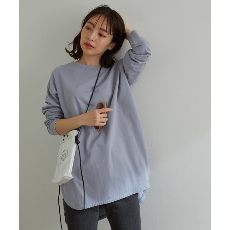 シルエットスッキリUSAコットンロングTシャツ | VIS  | 詳細画像26 