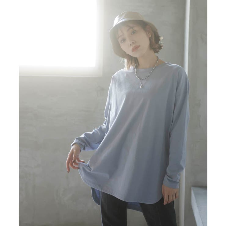 シルエットスッキリUSAコットンロングTシャツ | VIS  | 詳細画像37 