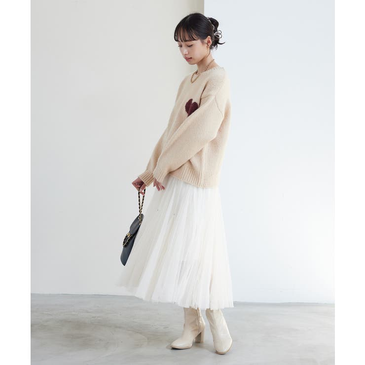 ハートモチーフニットプルオーバー【J'aDoRe JUN ONLINE限定】 | VIS  | 詳細画像10 