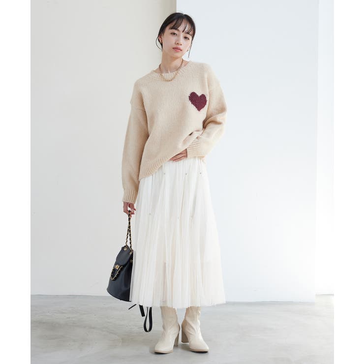 ハートモチーフニットプルオーバー【J'aDoRe JUN ONLINE限定】 | VIS  | 詳細画像11 