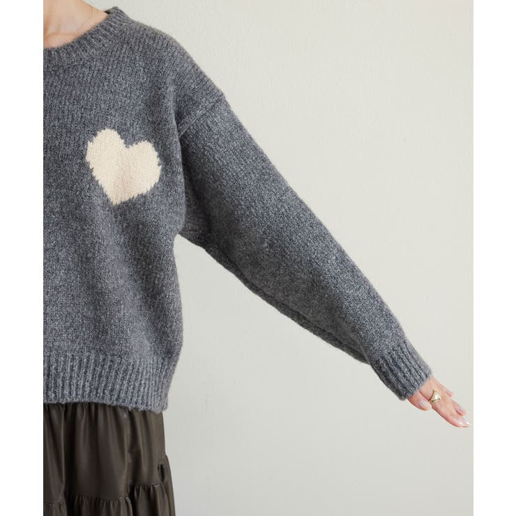 ハートモチーフニットプルオーバー【J'aDoRe JUN ONLINE限定】 | VIS  | 詳細画像19 