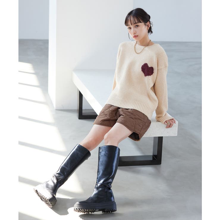 ハートモチーフニットプルオーバー【J'aDoRe JUN ONLINE限定】 | VIS  | 詳細画像7 