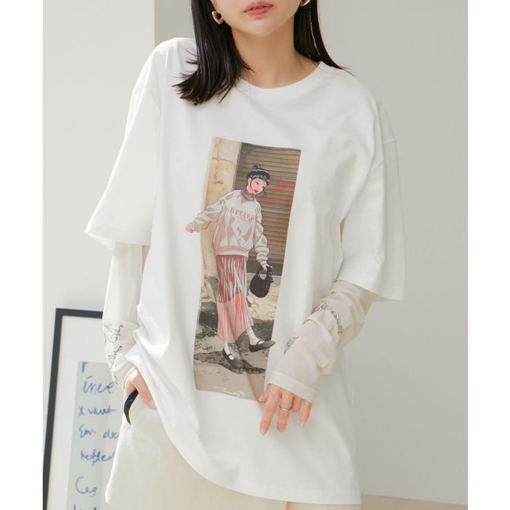 ホワイト系(11) | 【tree13】アソートプリントTシャツ【洗える】 | VIS 