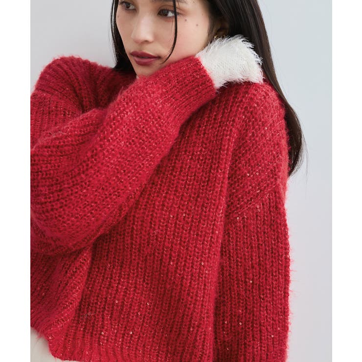 【WEB限定】スパンコールニットプルオーバー | VIS  | 詳細画像15 