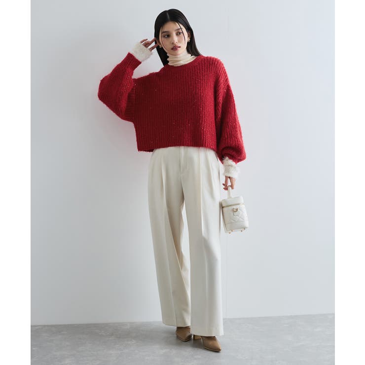 【WEB限定】スパンコールニットプルオーバー | VIS  | 詳細画像2 