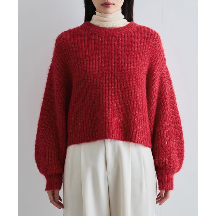 【WEB限定】スパンコールニットプルオーバー | VIS  | 詳細画像16 