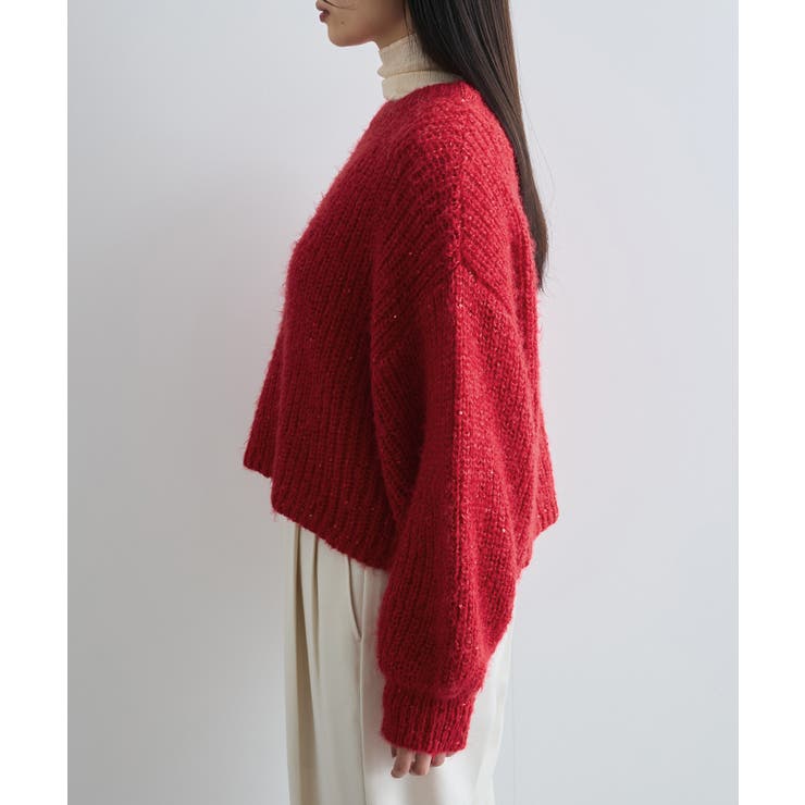 【WEB限定】スパンコールニットプルオーバー | VIS  | 詳細画像17 