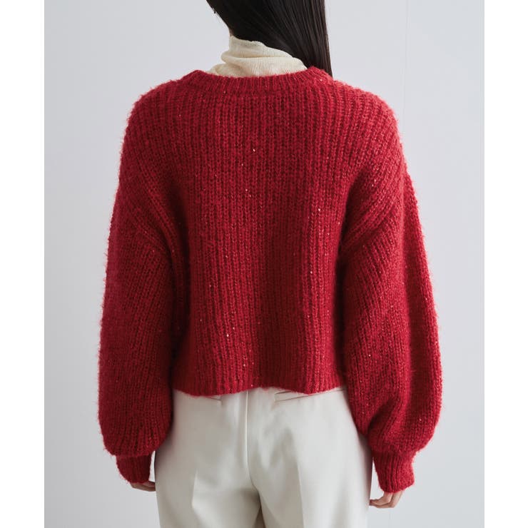 【WEB限定】スパンコールニットプルオーバー | VIS  | 詳細画像18 