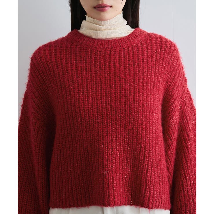 【WEB限定】スパンコールニットプルオーバー | VIS  | 詳細画像19 