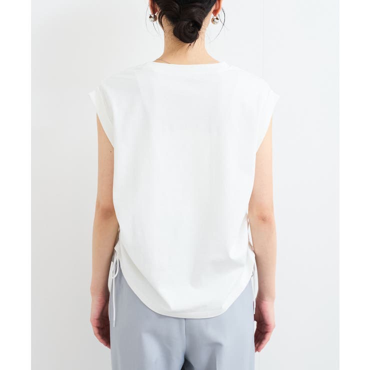 【WEB限定】サイドドロストシャーリングカットソー | VIS  | 詳細画像22 