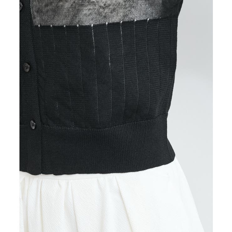 【WEB限定】シアーボーダーサマーポロニット | VIS  | 詳細画像26 