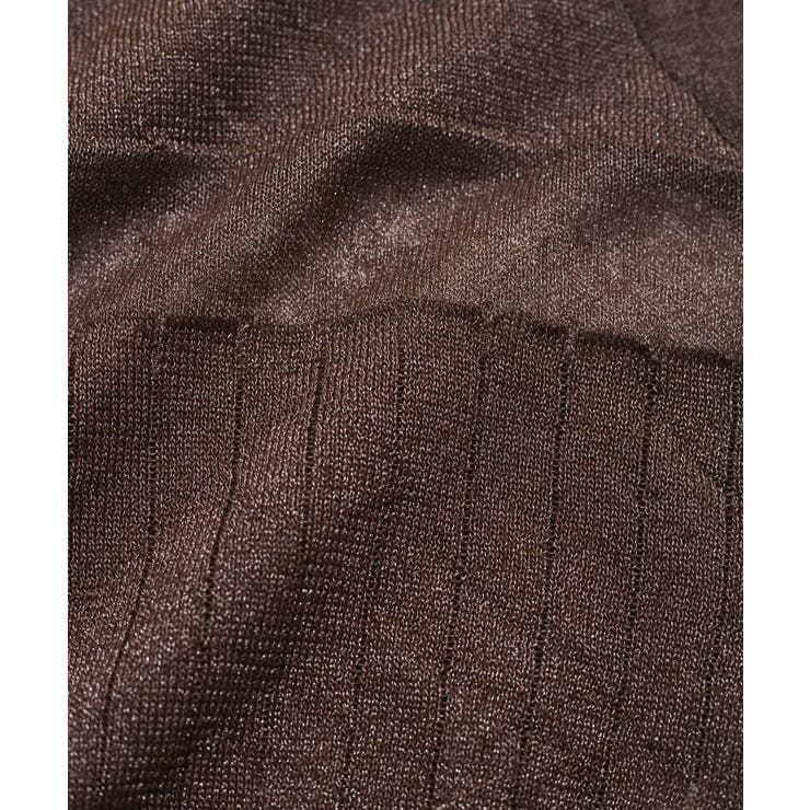 【WEB限定】シアーボーダーサマーポロニット | VIS  | 詳細画像28 