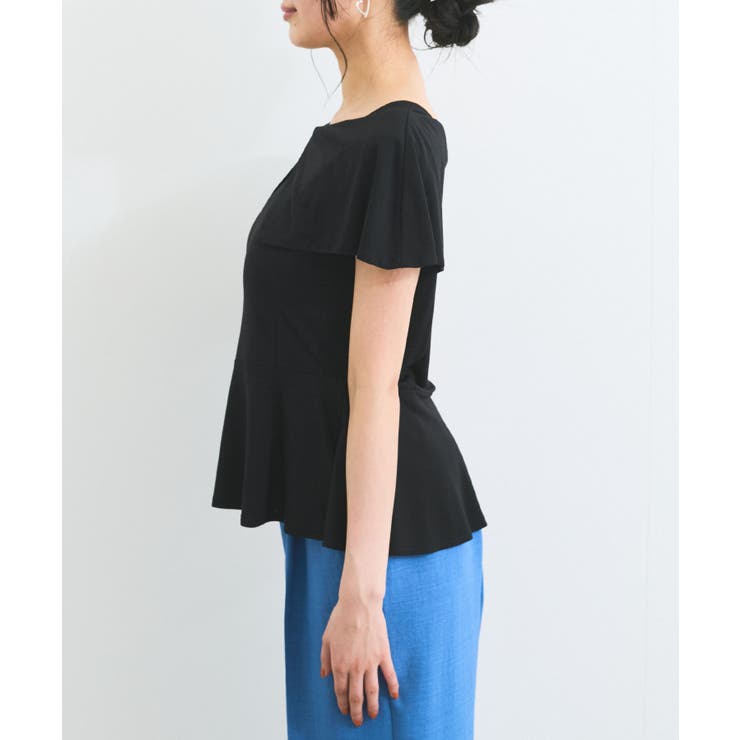 【WEB限定】ビッグカラーペプラムカットソー | VIS  | 詳細画像13 