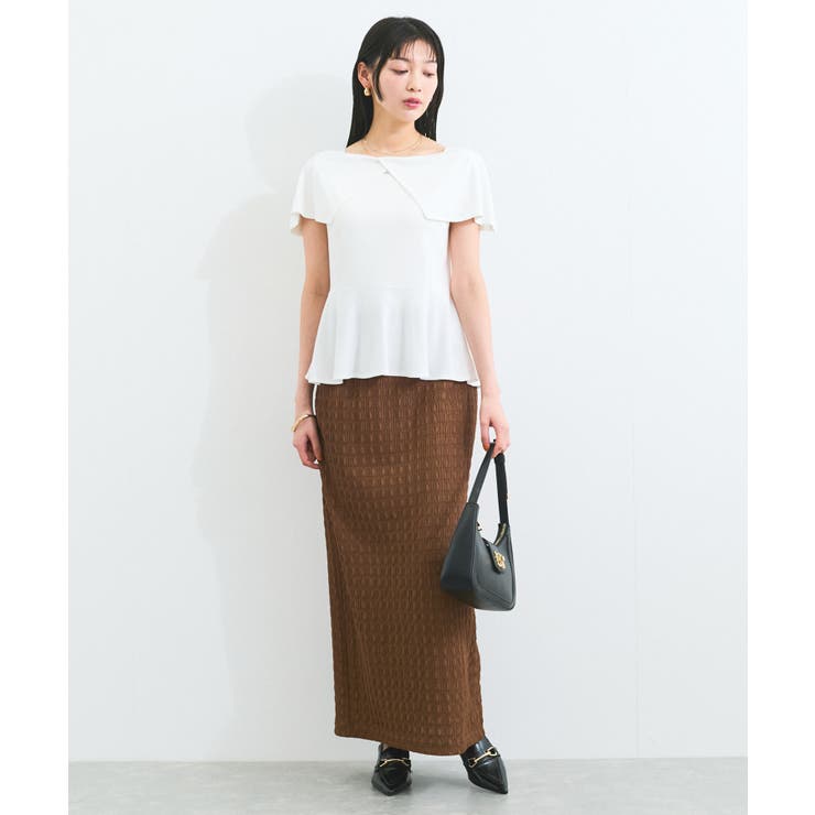 【WEB限定】ビッグカラーペプラムカットソー | VIS  | 詳細画像21 