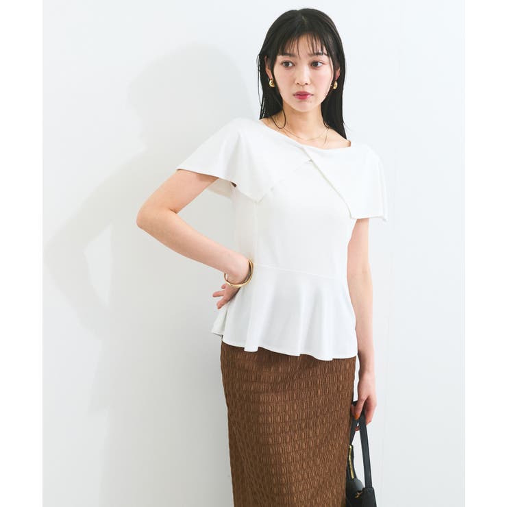 【WEB限定】ビッグカラーペプラムカットソー | VIS  | 詳細画像22 