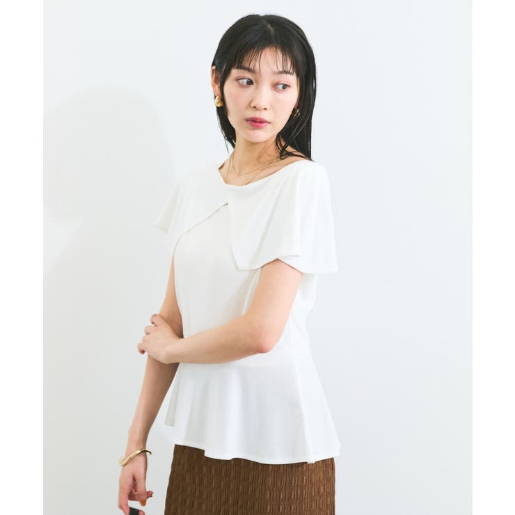 【WEB限定】ビッグカラーペプラムカットソー | VIS  | 詳細画像23 