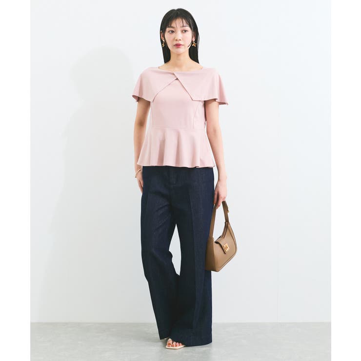 【WEB限定】ビッグカラーペプラムカットソー | VIS  | 詳細画像26 