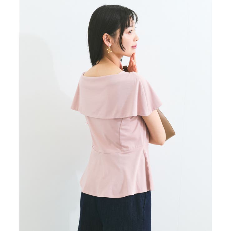 【WEB限定】ビッグカラーペプラムカットソー | VIS  | 詳細画像29 