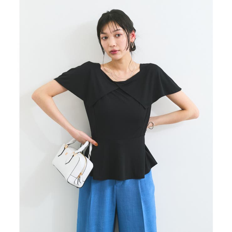 【WEB限定】ビッグカラーペプラムカットソー | VIS  | 詳細画像31 