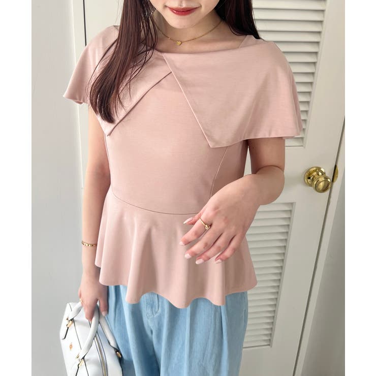 【WEB限定】ビッグカラーペプラムカットソー | VIS  | 詳細画像33 