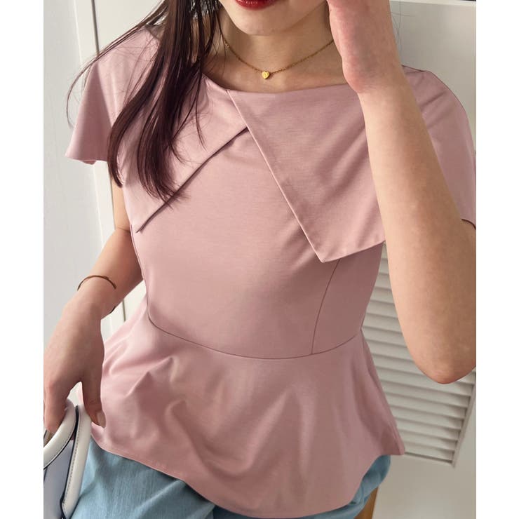 【WEB限定】ビッグカラーペプラムカットソー | VIS  | 詳細画像34 