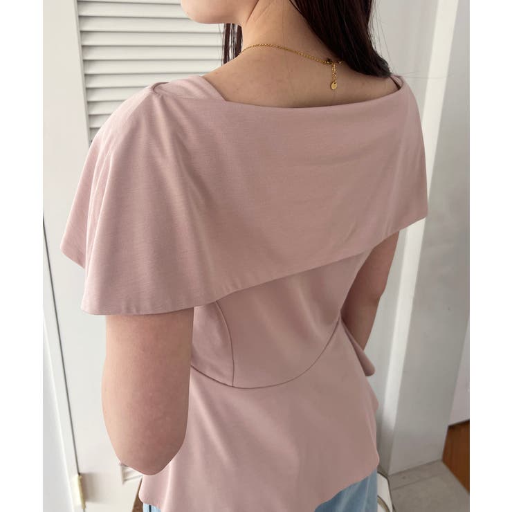 【WEB限定】ビッグカラーペプラムカットソー | VIS  | 詳細画像36 