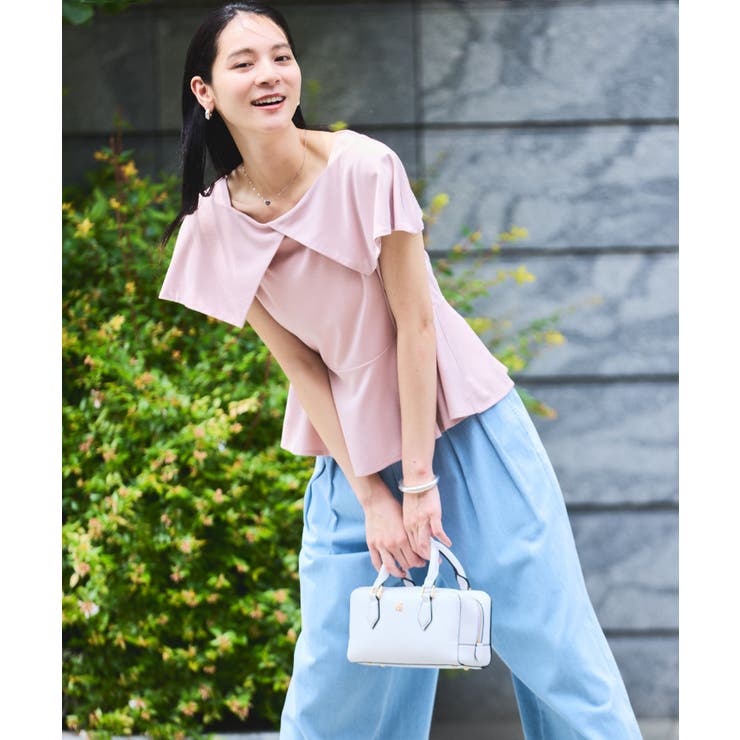 【WEB限定】ビッグカラーペプラムカットソー | VIS  | 詳細画像6 