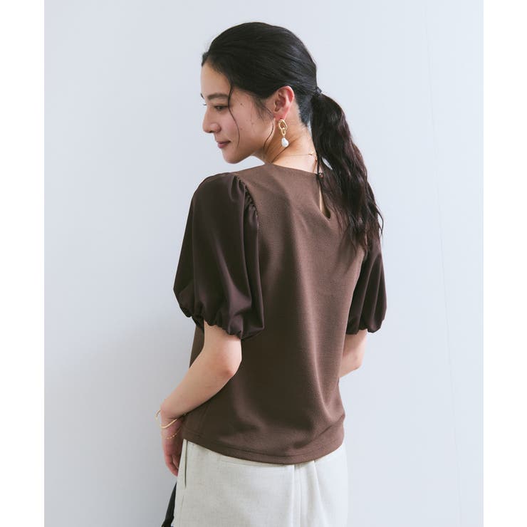 【WEB限定】ドッキング袖ボリュームカットソー | VIS  | 詳細画像10 