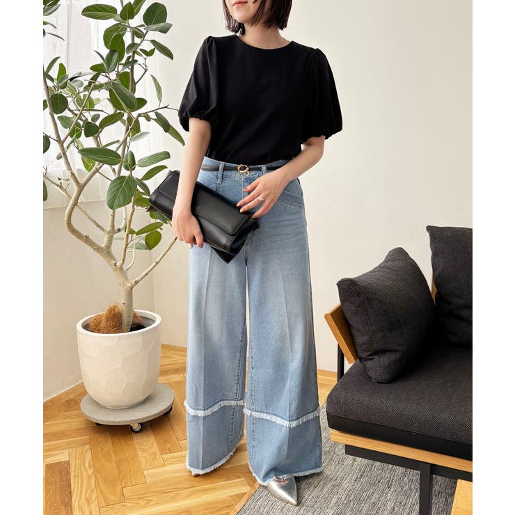 【WEB限定】ドッキング袖ボリュームカットソー | VIS  | 詳細画像30 