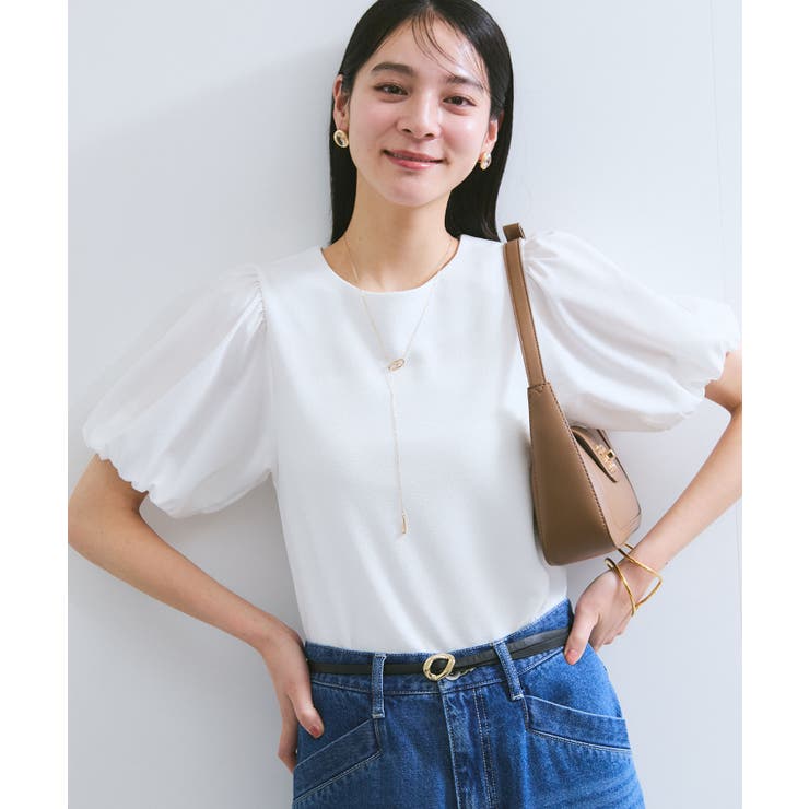 【WEB限定】ドッキング袖ボリュームカットソー | VIS  | 詳細画像5 