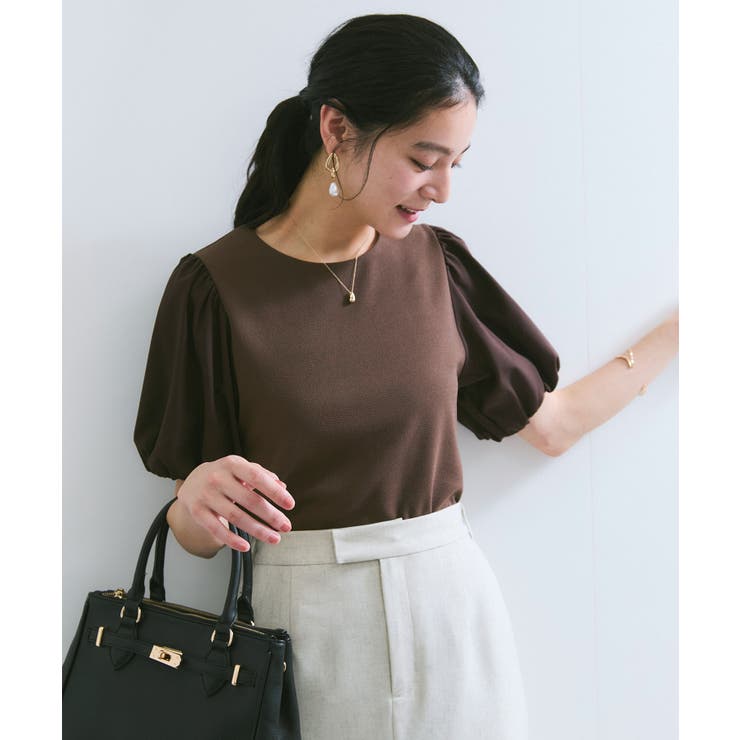 【WEB限定】ドッキング袖ボリュームカットソー | VIS  | 詳細画像8 