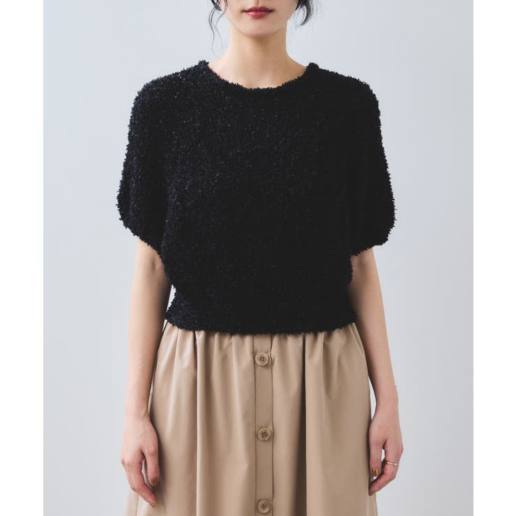 【WEB限定】リボンヤーンバルーン袖サマーニット | VIS  | 詳細画像16 