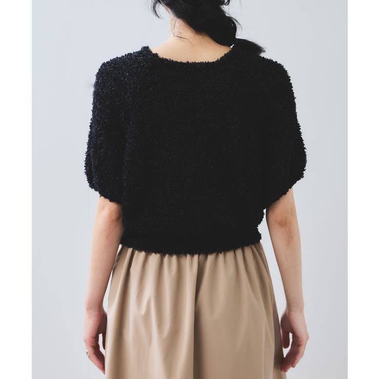 【WEB限定】リボンヤーンバルーン袖サマーニット | VIS  | 詳細画像18 