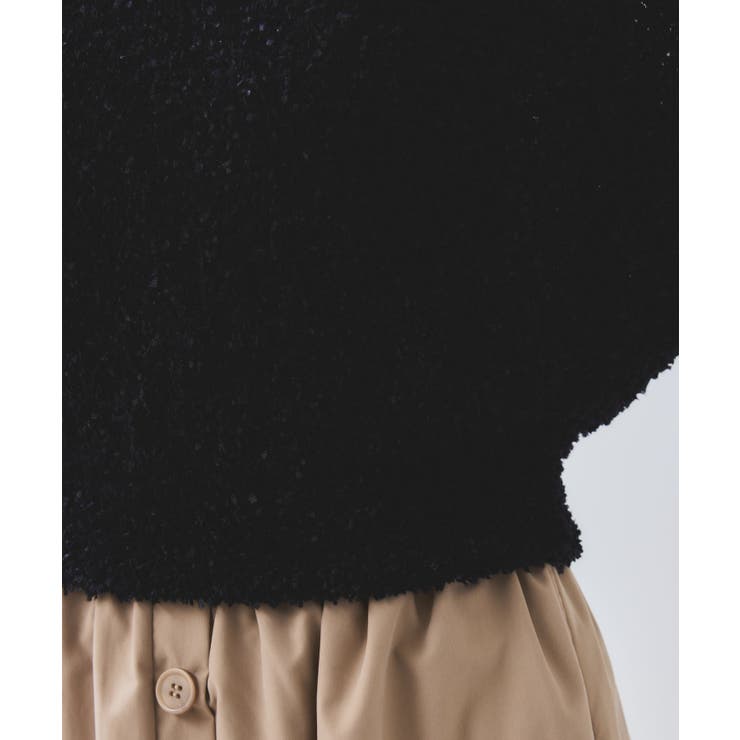 【WEB限定】リボンヤーンバルーン袖サマーニット | VIS  | 詳細画像21 