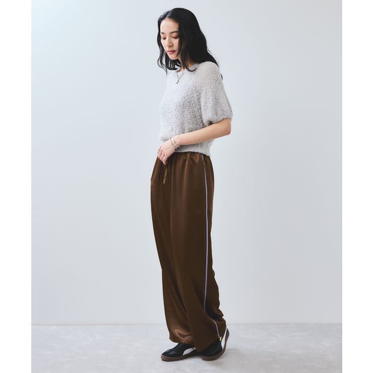 【WEB限定】リボンヤーンバルーン袖サマーニット | VIS  | 詳細画像6 