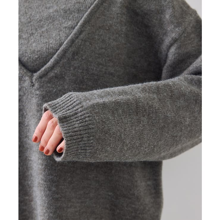 【WEB限定】アンサンブル風Vネックニット | VIS  | 詳細画像24 