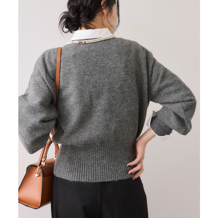 【WEB限定】裾ジップニットプルオーバー | VIS  | 詳細画像17 