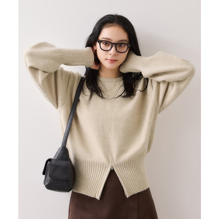 【WEB限定】裾ジップニットプルオーバー | VIS  | 詳細画像20 