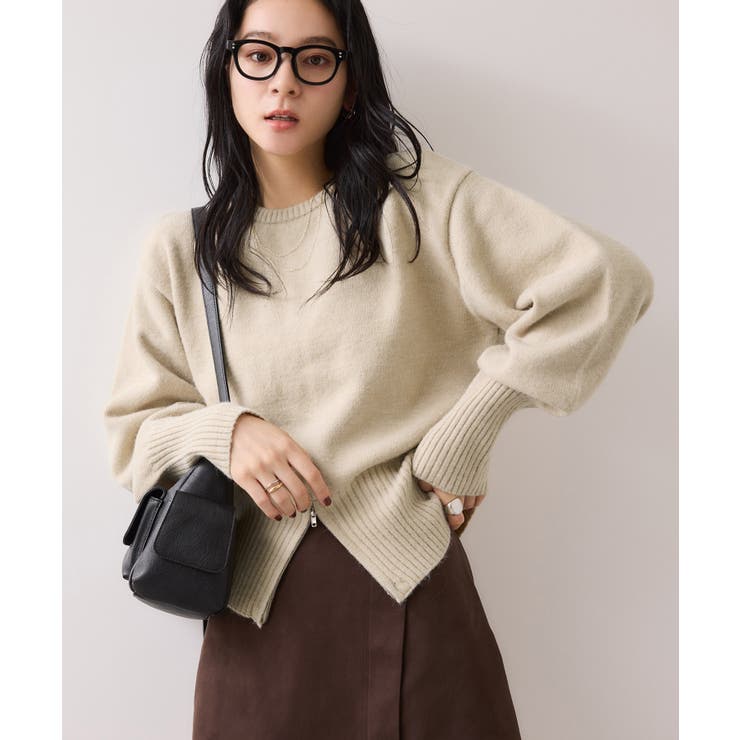 【WEB限定】裾ジップニットプルオーバー | VIS  | 詳細画像22 