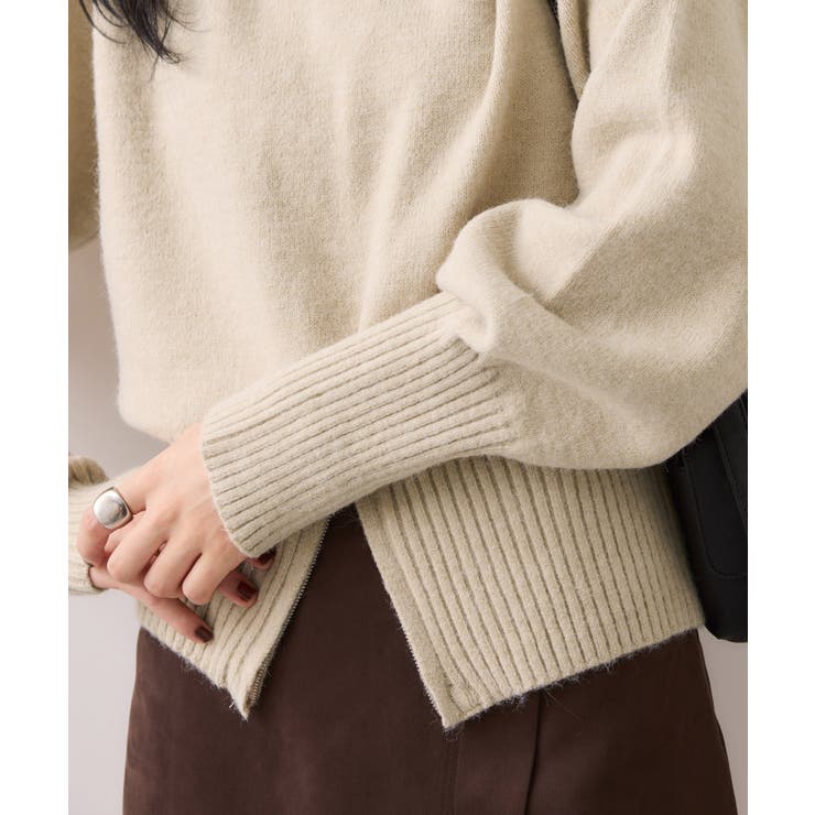 【WEB限定】裾ジップニットプルオーバー | VIS  | 詳細画像23 