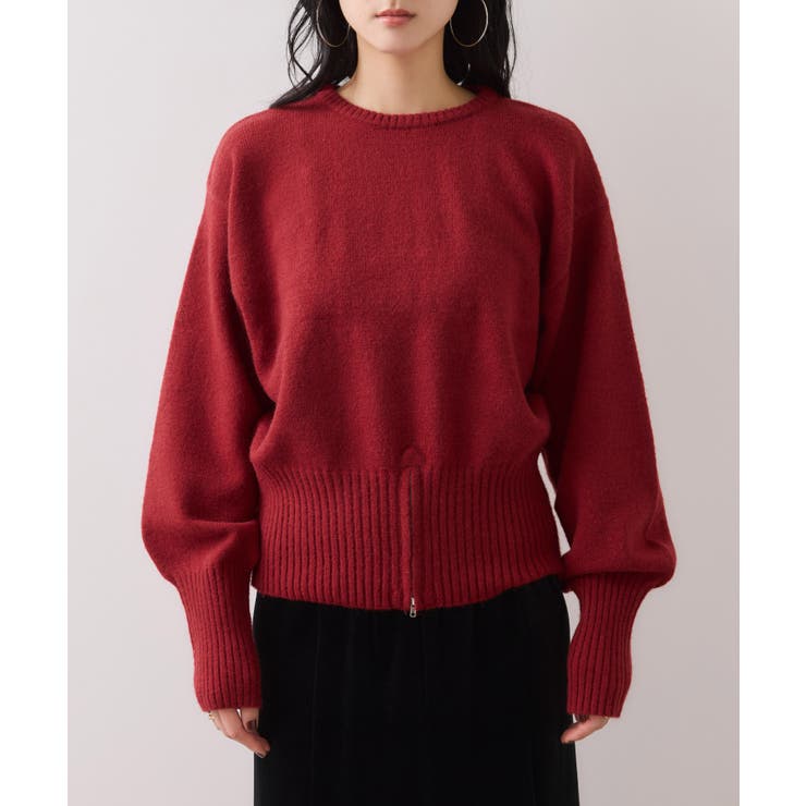 【WEB限定】裾ジップニットプルオーバー | VIS  | 詳細画像24 