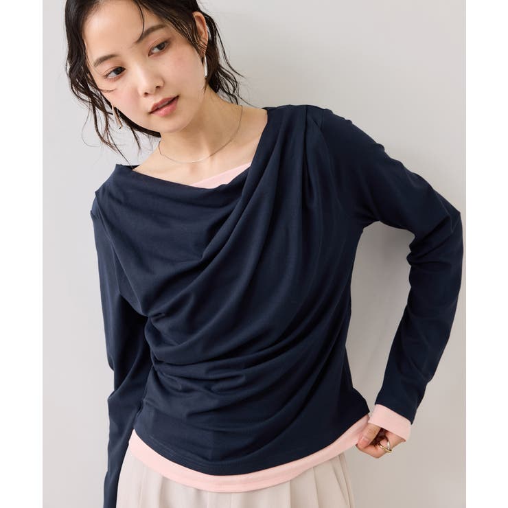 【WEB限定】レイヤードドレーププルオーバー | VIS  | 詳細画像13 