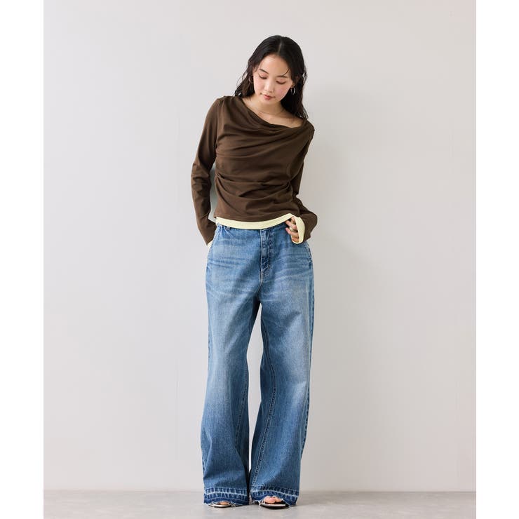 【WEB限定】レイヤードドレーププルオーバー | VIS  | 詳細画像18 