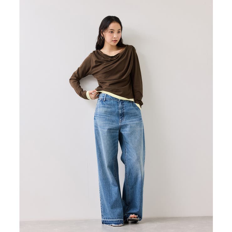 【WEB限定】レイヤードドレーププルオーバー | VIS  | 詳細画像19 