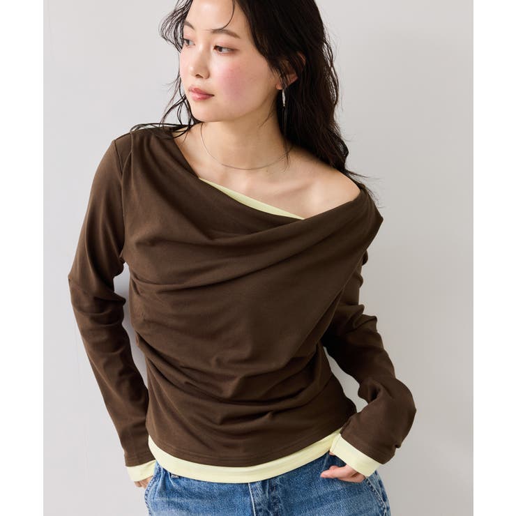 【WEB限定】レイヤードドレーププルオーバー | VIS  | 詳細画像21 