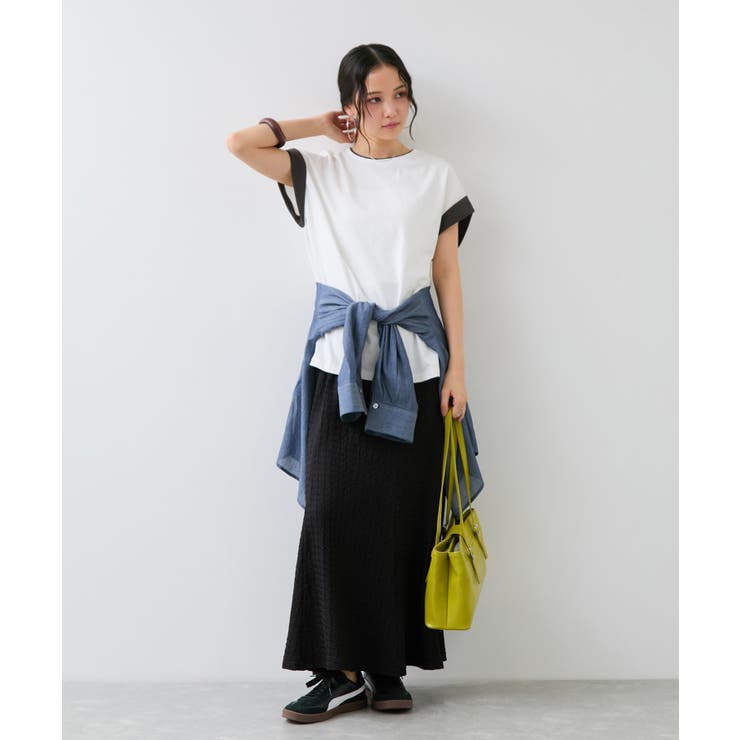 【WEB限定】天竺袖配色Tシャツ | VIS  | 詳細画像13 
