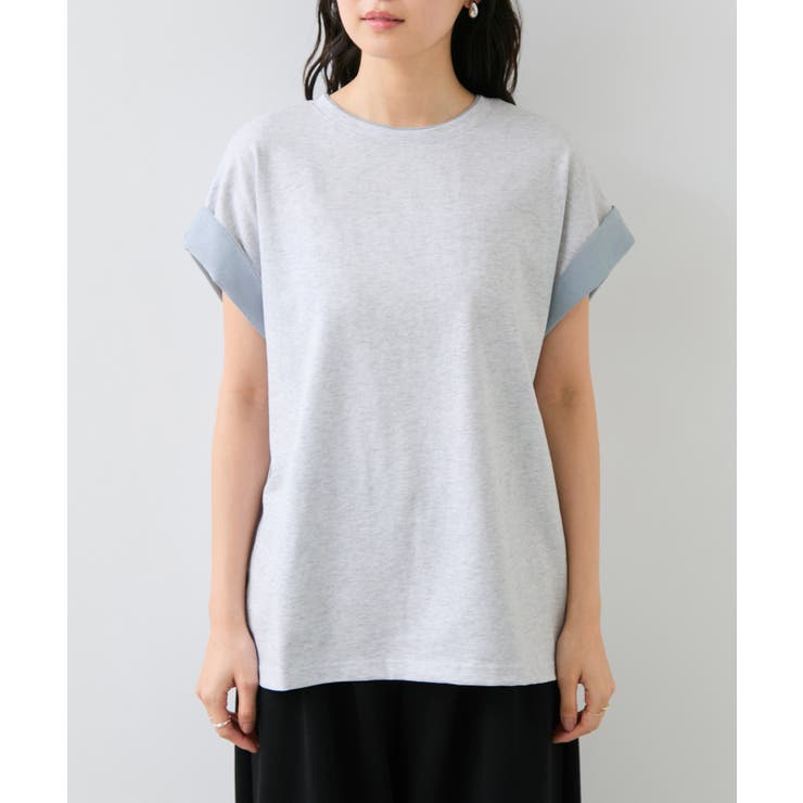 【WEB限定】天竺袖配色Tシャツ | VIS  | 詳細画像17 