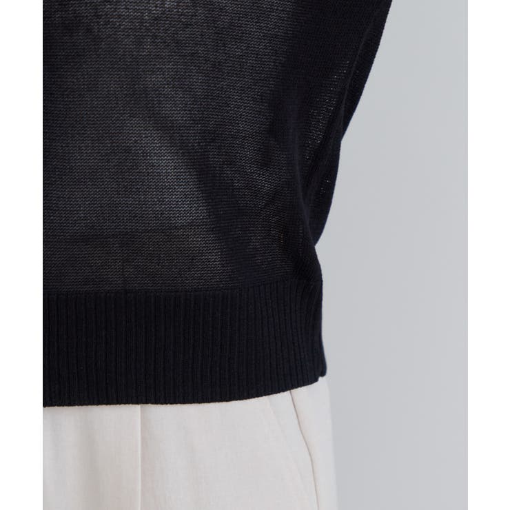 【WEB限定】リネンタッチ配色シアーカーディガン | VIS  | 詳細画像31 