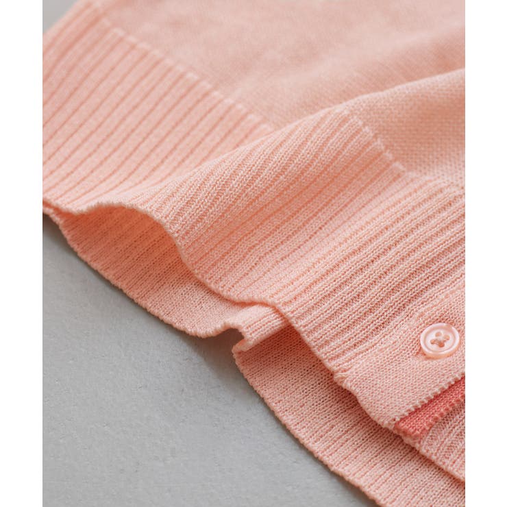 【WEB限定】リネンタッチ配色シアーカーディガン | VIS  | 詳細画像37 