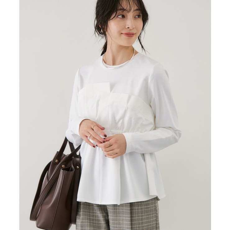 【WEB限定】ビスチェドッキングペプラムロングスリーブTシャツ | VIS  | 詳細画像14 